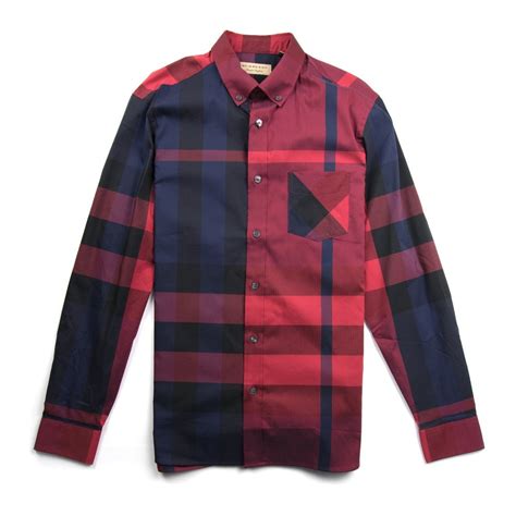 red burberry long sleeve|Burberry long sleeve for sale.